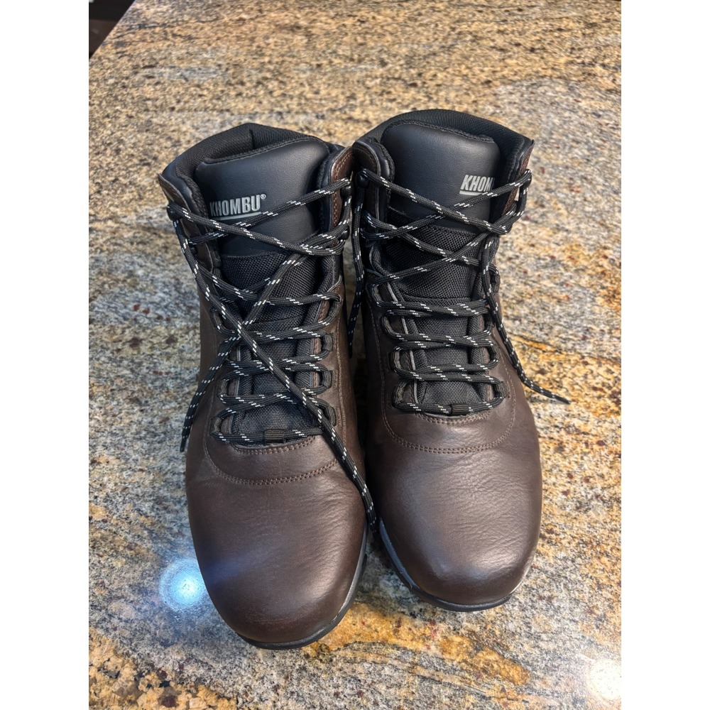 Khombu‎ Lincoln Waterproof Mens Size 12M Brown Leather Hiking Boots